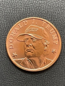 1 Ounce .999 Fine Copper Round Donald J. Trump