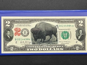 $2 Dollar Bill American Bison Uncirculated