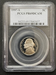 1997-S Jefferson Nickel PCGS PR69 Deep Cameo