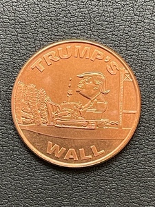 1 Ounce .999 Fine Copper Round Trumps Wall