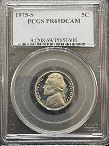 1975-S Jefferson Nickel PCGS PR69 Deep Cameo