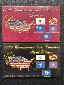 2000 Commemorative Quarters Denver and Gold Plated Edition