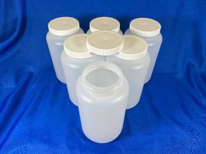 lot 12 image: 6 2000 mL VWR Bottles with lids
