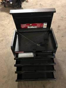 lot 3 image: Husky 26 in. W x 15.9 in D Standard Duty 5-Drawer Top Tool Chest in Textured Black Customer Returns See Pictures