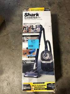 lot 17 image: Shark Pet Corded Bagless Canister Vacuum Cleaner   Customer Returns See Pictures