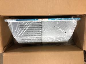 lot 31 image: AKDY 28 in. 343 CFM Convertible Insert Range Hood with Carbon Filters, LED Lights and push buttons in Stainless Steel Customer Returns See Pictures