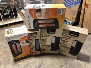 lot 43 image: Lot of Assorted Heaters Various Models and Conditions  Customer Returns See Pictures