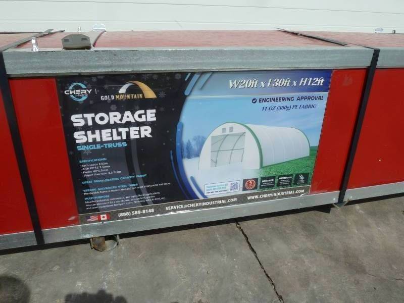 lot 32 image: Golden Mountain 20 x 30 Dome Storage Building