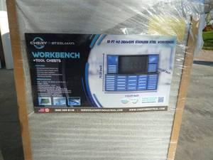 lot 11 image: Steelman Blue Work Bench 10FT-40D
