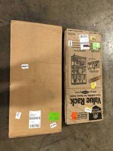 Lot of 2 Assorted Storage Shelving Various Models and Conditions Customer Returns See Pictures