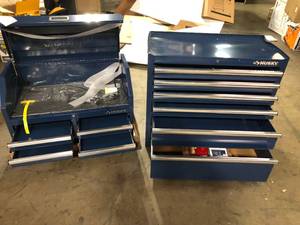 Husky 36 in. 12-Drawer Blue Tool Chest Combo   Customer Returns See Pictures