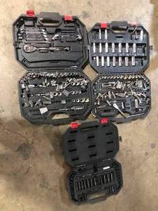 Lot of Assorted Mechanic Tool Sets   Various Sizes and Conditions Customer Returns See Pictures