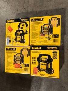 Lot of Assorted Dewalt Portable Power Stations Various Sizes and Conditions  Customer Returns See Pictures