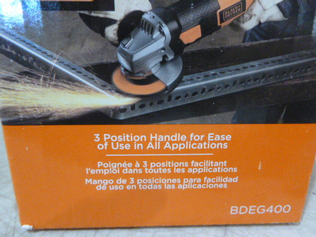 Black & Decker 4-1/2 Angle Grinder, BDEG400