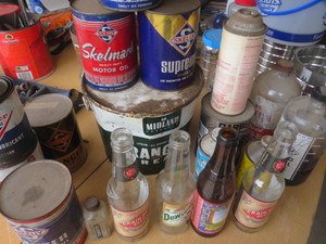 lot 64 image: Bottles  Grease & Oil