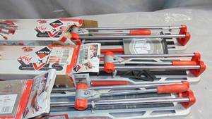 lot 87 image: 3 Pack Rubi 26 in. Star Max Tile Cutters Mixed