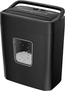 lot 12 image: Bonsaii 6-Sheet Micro-Cut Paper Shredder, 4.2 Gal Home Office Small Shredders for Credit Card, Staples, Clips, with Portable Handle & Transparent Window(C261-D)