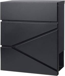 lot 13 image: Lockable Mailbox with Keys,Outdoor Wall Mounted Mail Box with Large Capacity,14 310 x 4 110 x 13,Black NEW