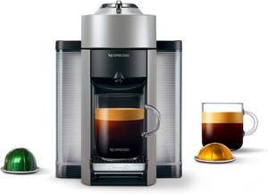 lot 17 image: Nespresso Vertuo Coffee and Espresso Machine by DeLonghi, 1597 milliliters, Silver NEW