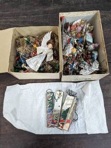 Collection Of Ornaments And Garland