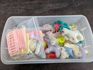 Collection Of My Little Ponies And Accessories