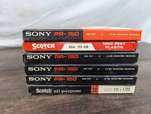 Collection Of Unused Reel-To-Reel Tapes