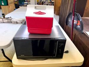 lot 22 image: Microwave & Cooler