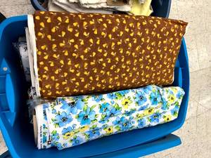 lot 51 image: 2 Totes of Fabric