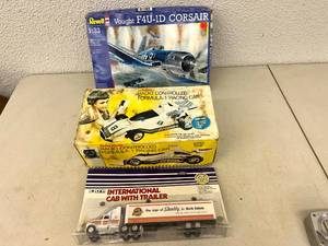 lot 65 image: Model Airplane, Radio Controlled Car & Ertl Truck