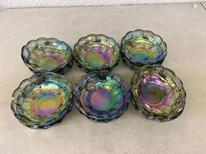 lot 81 image: 12 Multicolor Glass Bowls