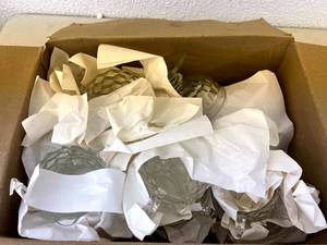 lot 144 image: Box of Fostoria Glassware