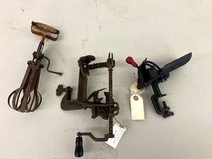 lot 161 image: Vintage Cherry Pitter, Apple Peeler & Mixer