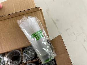 lot 175 image: NIB 36 Absolut Lime Shot Glasses