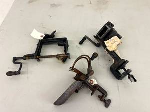 lot 181 image: Antique Pea Sheller, Apple Peeler & Cherry Pitter