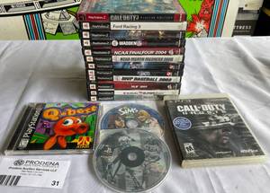 lot 31 image: Lot of 13 PS2 Games  1 PS3 and 2 PS1 Game