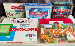 lot 60 image: Lot of Various Collectible Monopoly Games