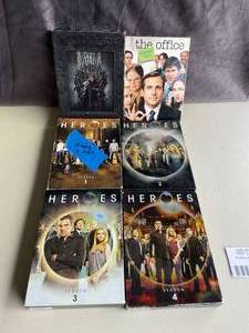 lot 70 image: Lot of TV DVD Series-Game of Thrones, Heroes, The Office