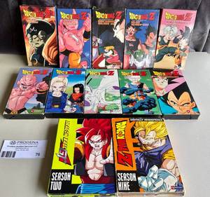 lot 76 image: Lot of DragonBall Z DVDs and VHS Tapes
