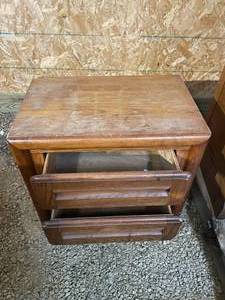 lot 160 image: Chest of Drawers and 2 Drawer Oak End Table