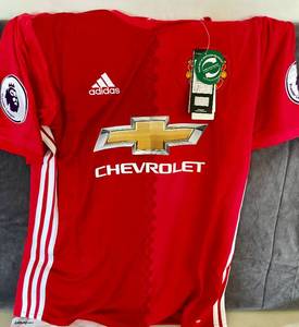 lot 102 image: Adidas MANCHESTER UNITED 201617 Authentic Home Football (Soccer) Jersey. 