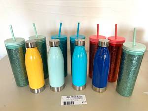 lot 137 image: Lot of 11 New Beverage Tumblers