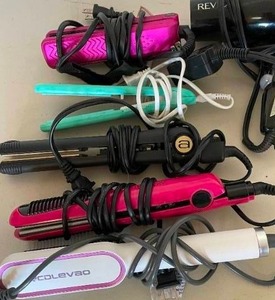 lot 151 image: Lot of Various Hair Straighteners and Travel Blow Dryer.