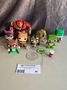 lot 80 image: Lot of Various Funko Pop Figures with 2 Stands and Accessories 