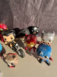 lot 81 image: Lot of Funko Pops with 2 Flying Stands and Accessories