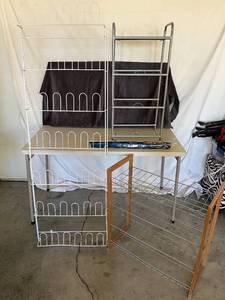 lot 131 image: Lot of Various Storage Shoe Racks
