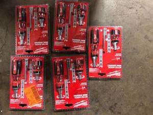 Lot of Milwaukee 9-in-1 Square Drive Ratcheting Multi-Bit Screwdriver with 8-in-1 Compact Ratcheting Multi-Bit Screwdriver  Customer Returns See Pictures