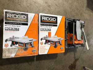 Lot of 3 RIDGID 6.5 Amp 7 in. Blade Corded Table Top Wet Tile Saw   Customer Returns See Pictures
