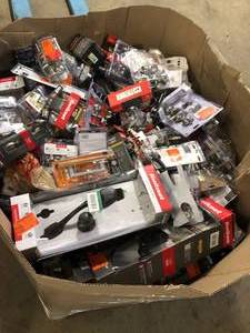 Gaylord of Mixed Assorted Door Knocks and Locks Various Models and Conditions Customer Returns See Pictures