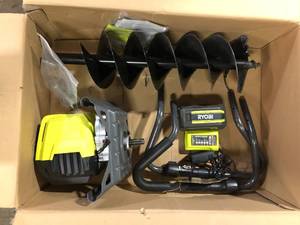 Ryobi Brushless  8 40V  Cordless Auger Customer Returns See Pictures