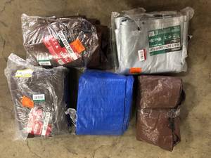 Lot of Assorted Tarps Customer Returns See Picture
